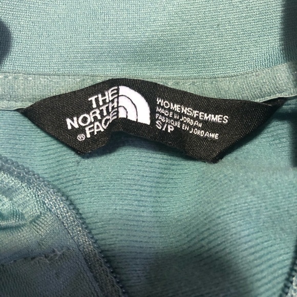 The North Face Teal 1/4 Zip LS Pullover Jacket S Casual Cozy - Picture 3 of 3